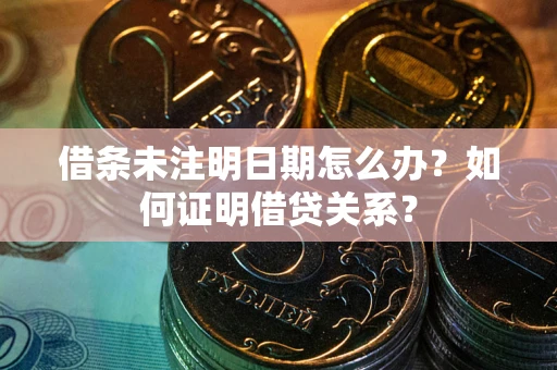 济南借条未注明日期怎么办？如何证明借贷关系？